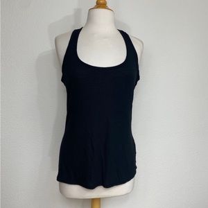 3/$25 Ines Y2K Black Lace Racerback Rayon Sleeveless Tank Top Size Medium Rocker
